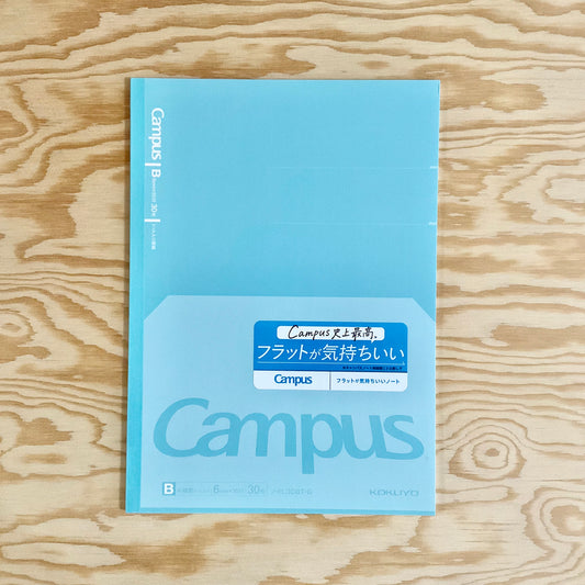 Campus Flat Lined Semi-B5 Notebook - Seafoam