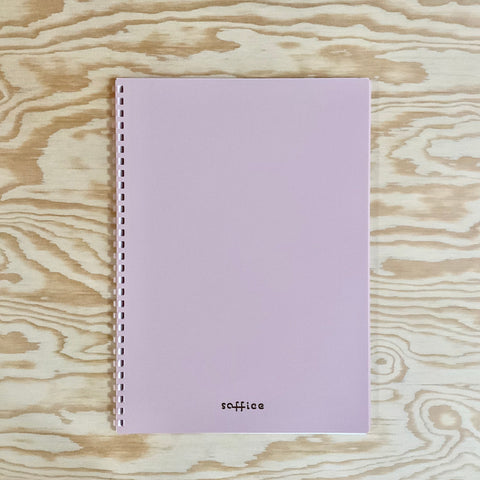 Soffice Soft Ring Lined Semi-B5 Notebook - Sakura