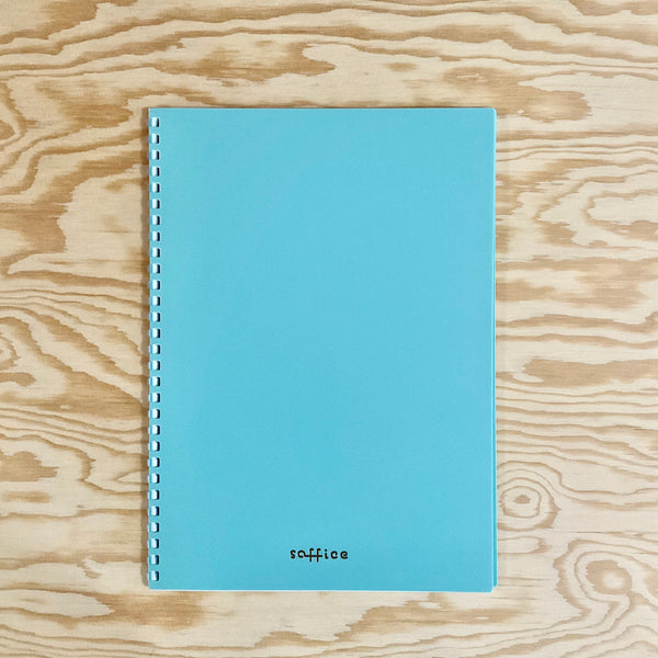 Soffice Soft Ring Lined Semi-B5 Notebook - Powder Blue