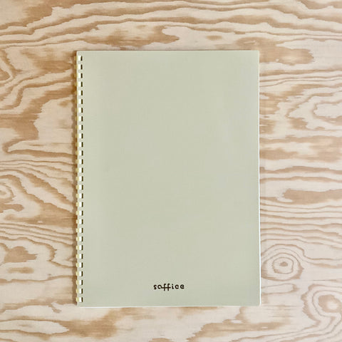 Soffice Soft Ring Lined Semi-B5 Notebook - Buttermilk