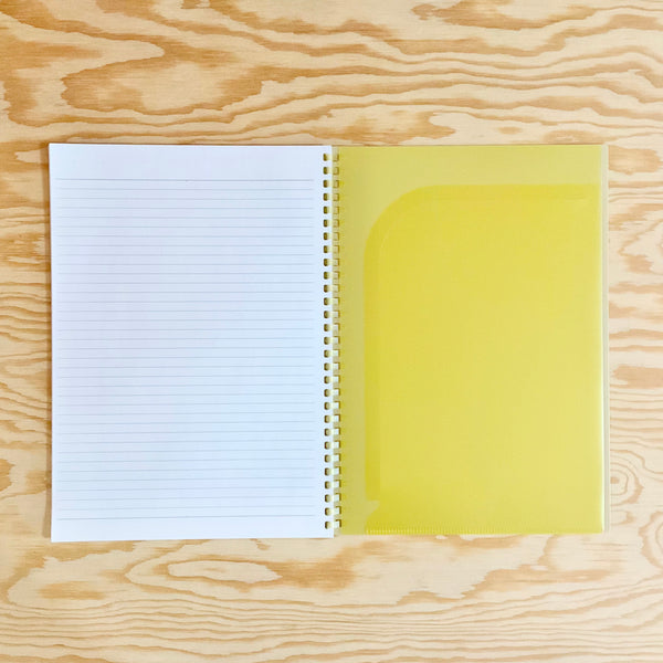 Soffice Soft Ring Lined Semi-B5 Notebook - Buttermilk