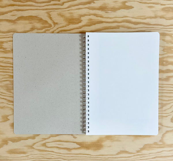 Soft Ring Natural Lined A5 Notebook - Beige