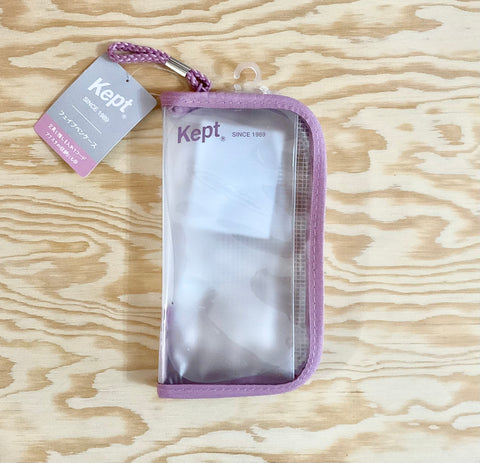 Kept Clear Fave Pencil Case - Dusty Purple