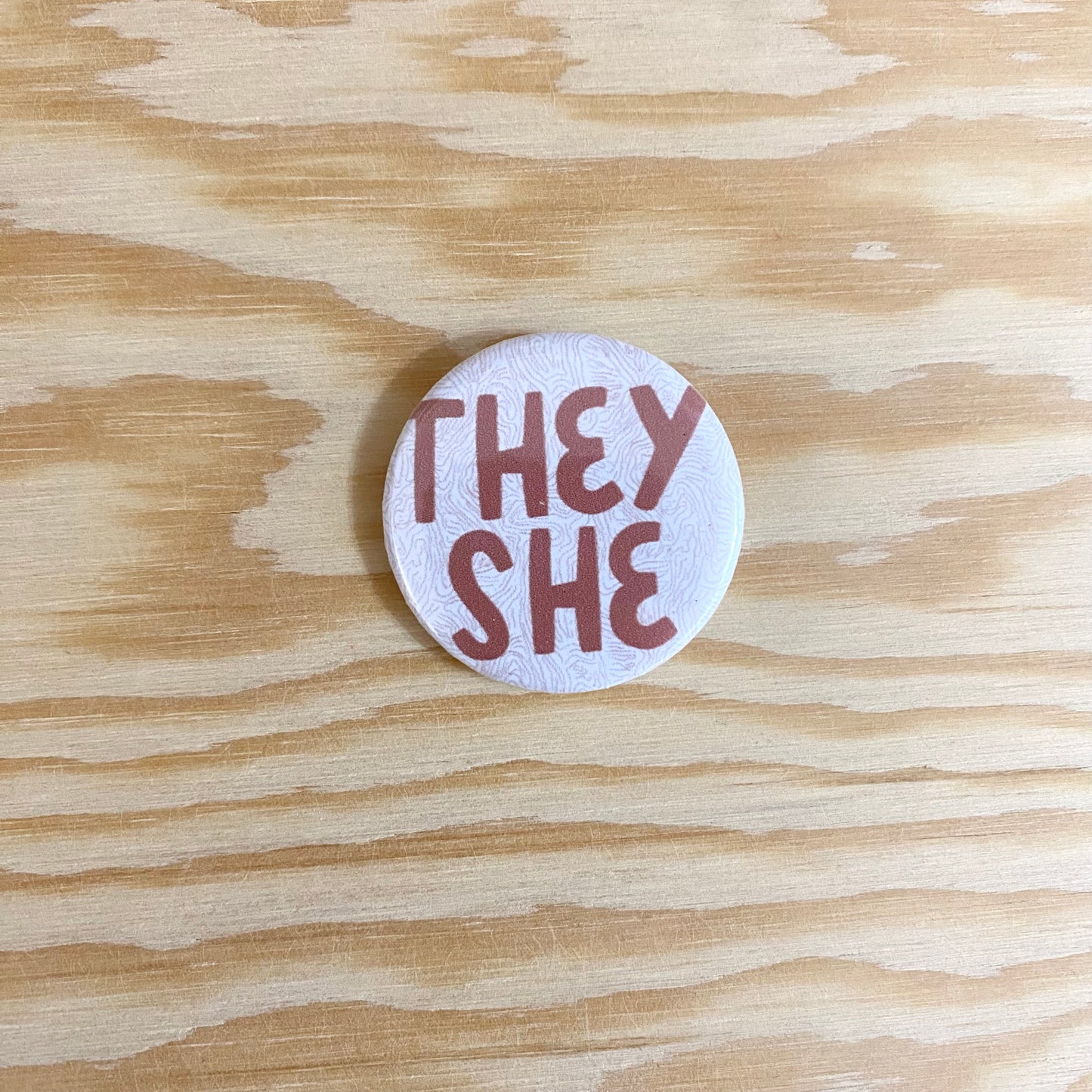 Pronoun Pin - They/She