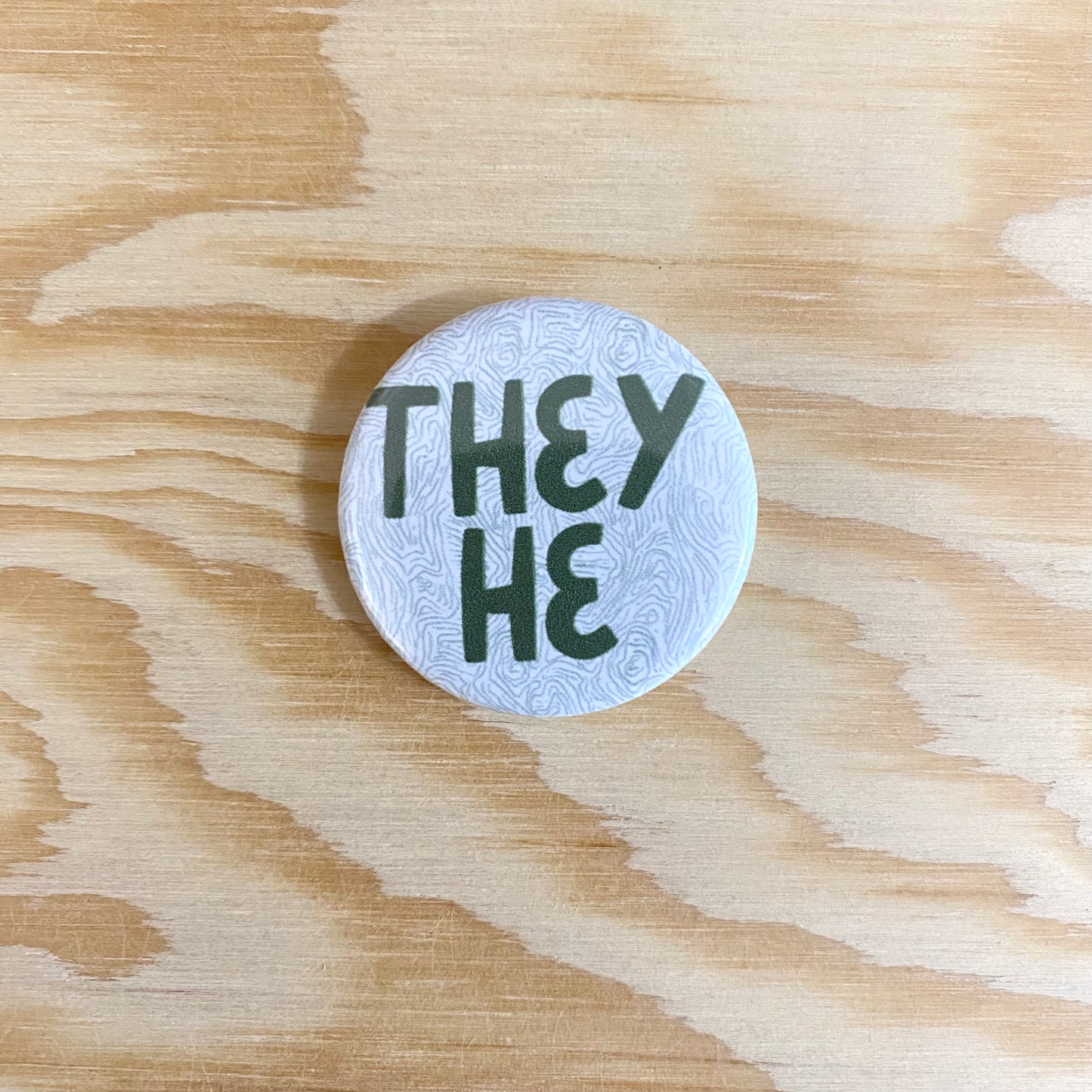 Pronoun Pin - They/He