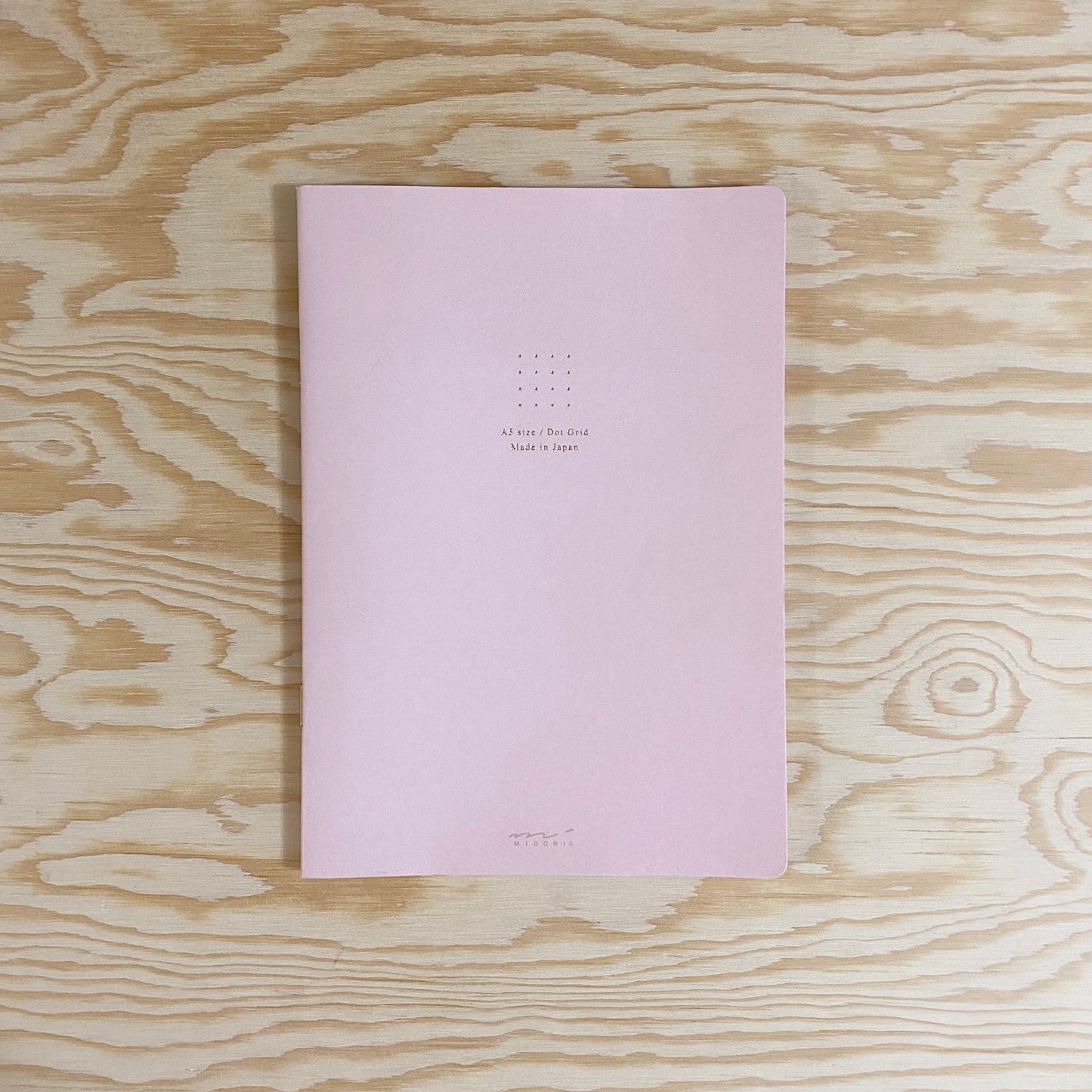 Soft Color Dot Grid A5 Notebook - Pink