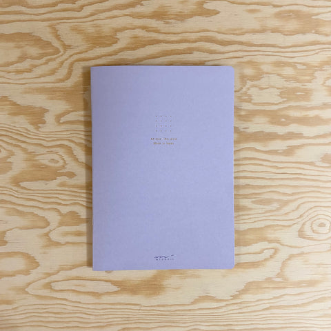 Soft Color Dot Grid A5 Notebook - Purple
