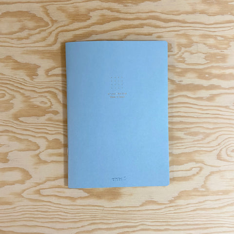 Soft Color Dot Grid A5 Notebook - Blue