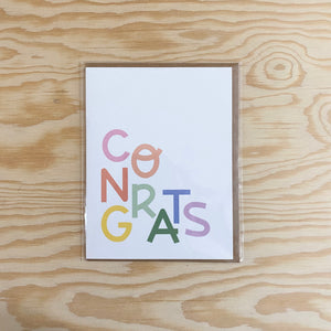 Rainbow Congrats Greeting Card