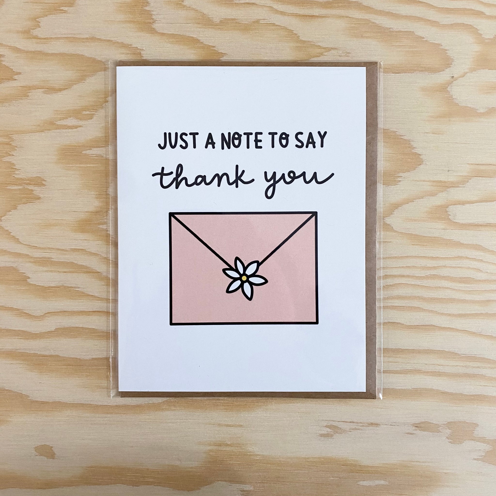 Just A Note To Say Thank You - Daisy Card