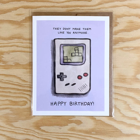 Handheld Gameboy - Birthday Card