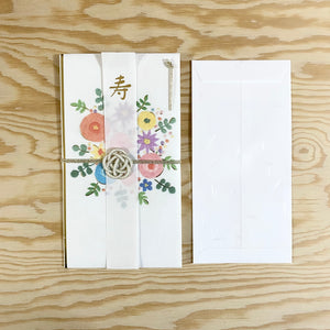 Shugi Bukuro Embroidery Bouquet Money Envelope