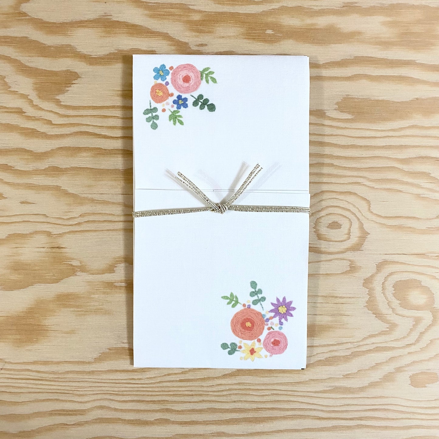 Shugi Bukuro Embroidery Bouquet Money Envelope