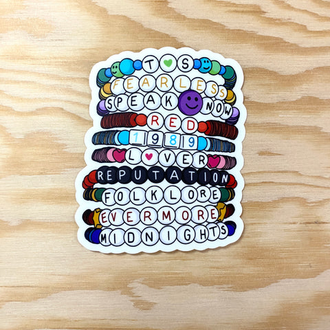 Eras Friendship Bracelets Sticker - Taylor Swift Inspired