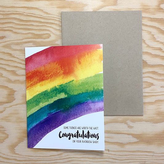 Congratulations on Rainbow Baby Card