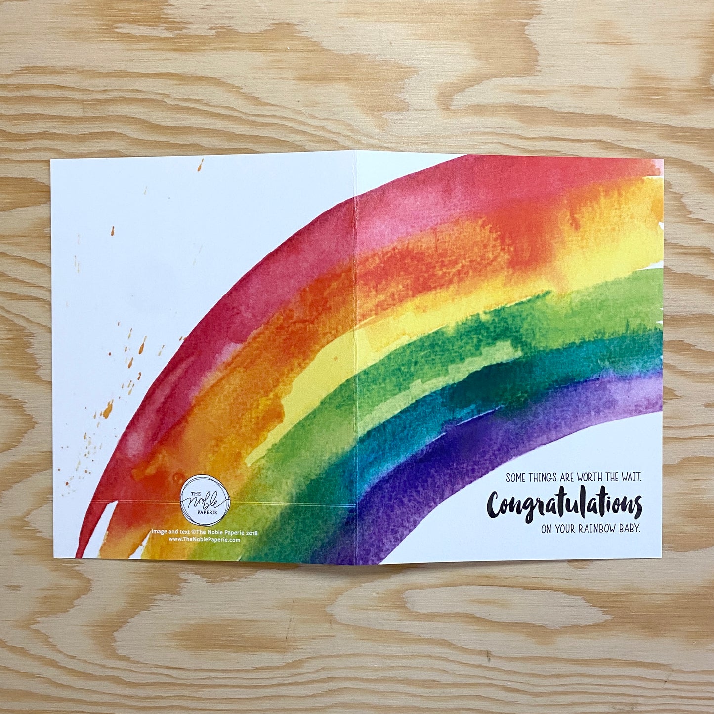 Congratulations on Rainbow Baby Card