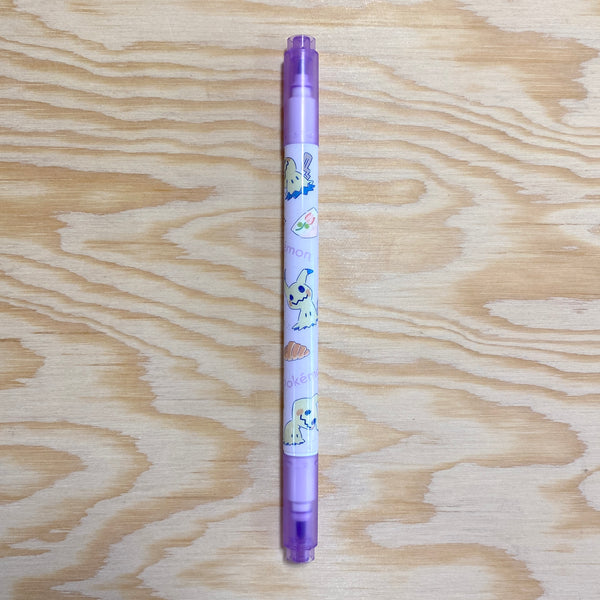 Pokemon Fluorescent Twin Pen - Mimikyu Purple