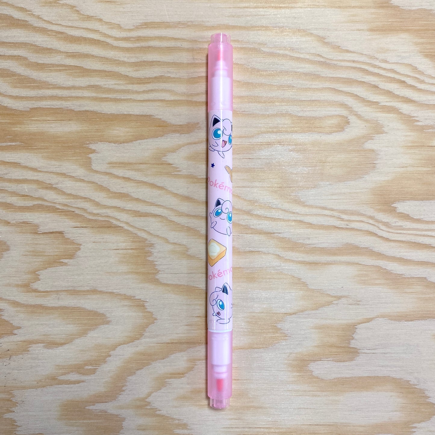 Pokemon Fluorescent Twin Pen - Jigglypuff Pink