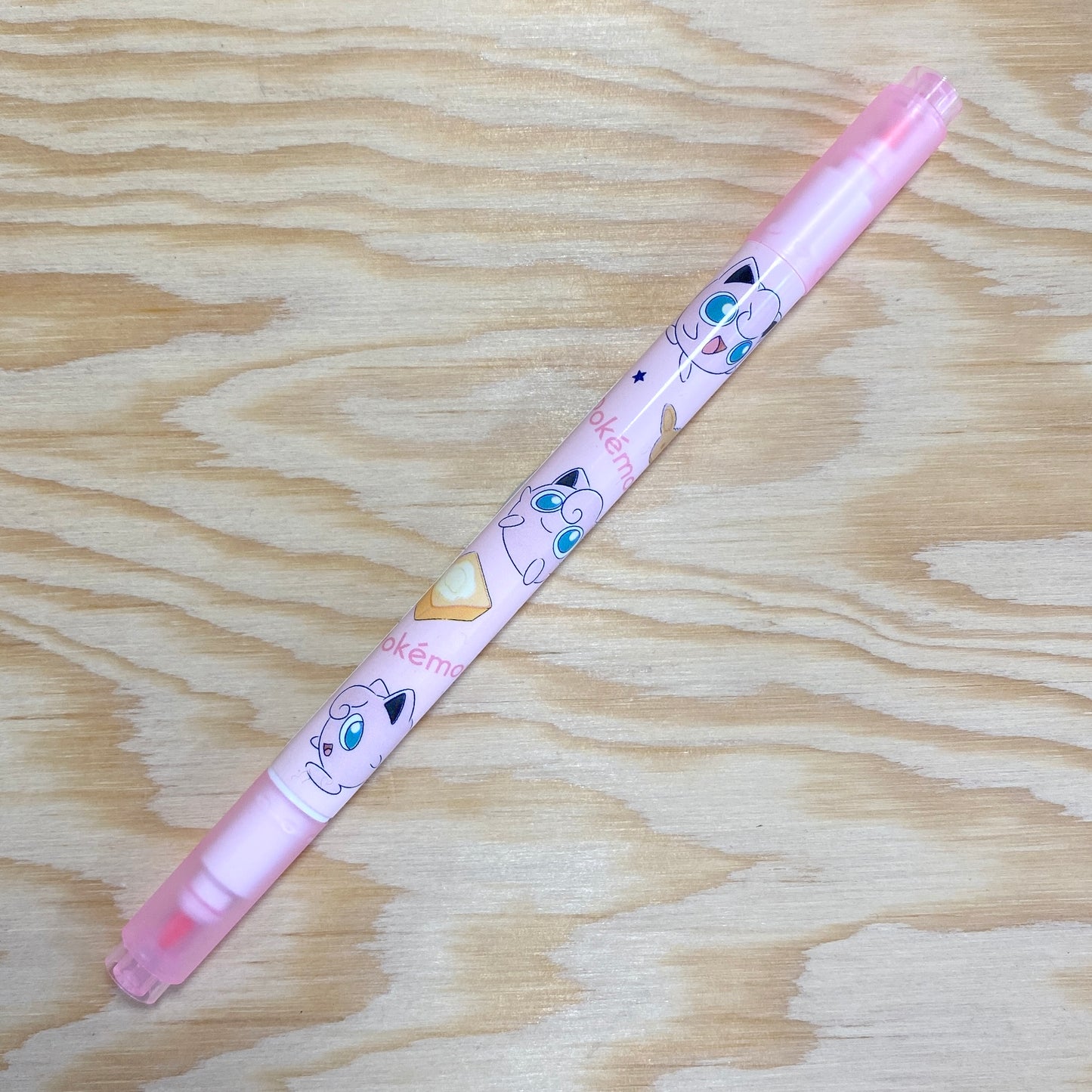 Pokemon Fluorescent Twin Pen - Jigglypuff Pink