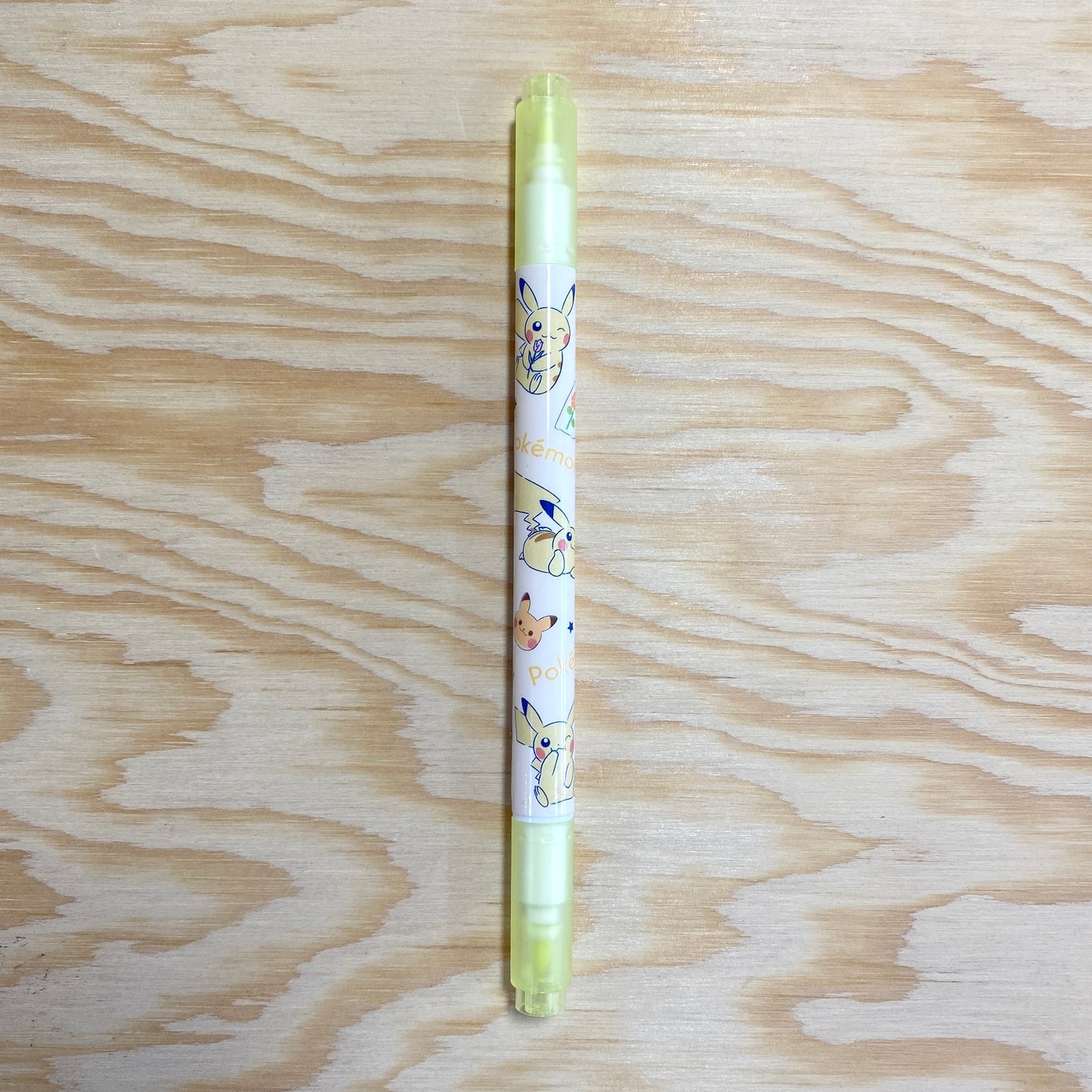 Pokemon Fluorescent Twin Pen - Pikachu Yellow