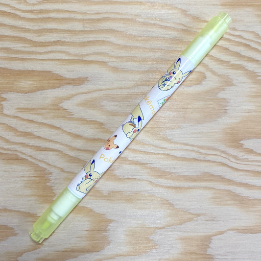 Pokemon Fluorescent Twin Pen - Pikachu Yellow