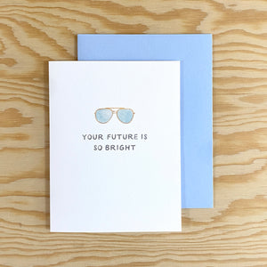 Bright Future Sunnies - Graduation Congrats Card