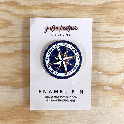 Forge Your Own Path Spinning Enamel Pin