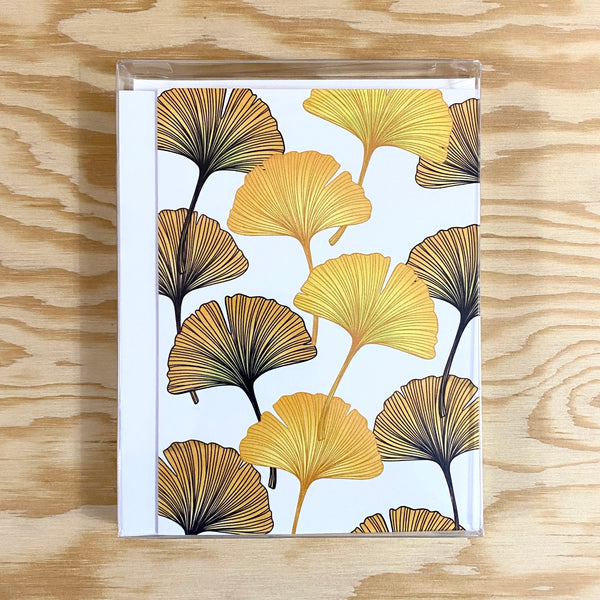 Ginkgo Leaves Mixed Greeting Card Set