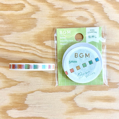 Basic Series - Color Check Box Washi Tape