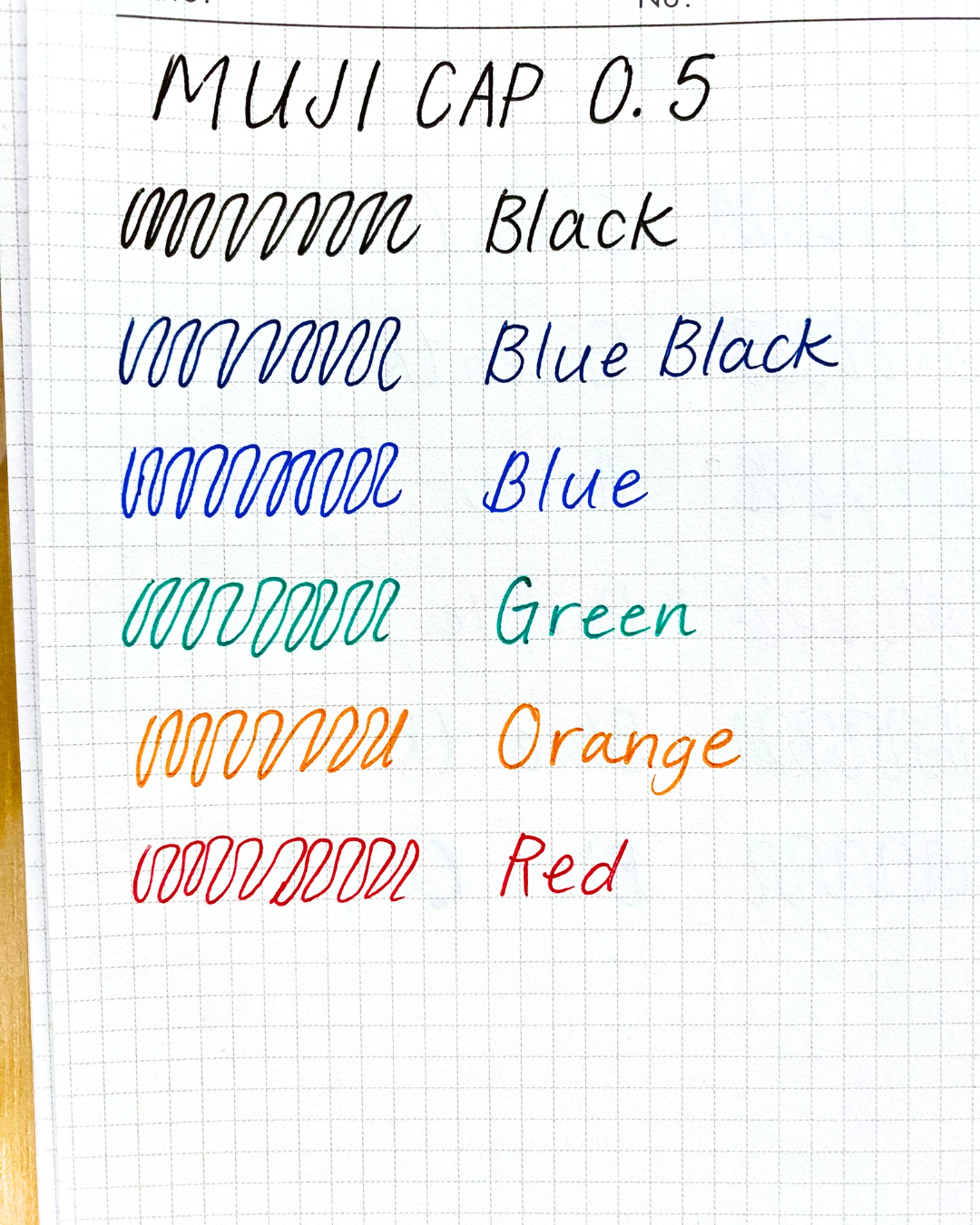 Gel Ink Cap Pen 0.5 - Orange