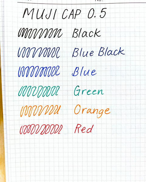 Gel Ink Cap Pen 0.5 - Black