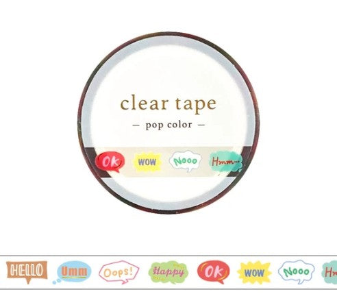 Pop Color Series - Speech Bubble Clear Tape