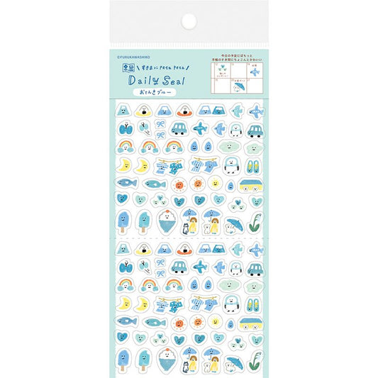 Watashi-biyori Blue Planner Sticker Sheet