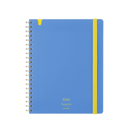 2026 Soofa Monthly B6 Planner - Sky Blue