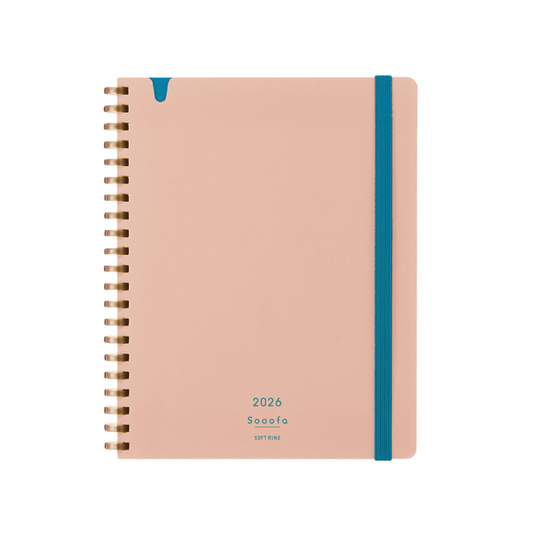2026 Soofa Monthly B6 Planner - Light Pink