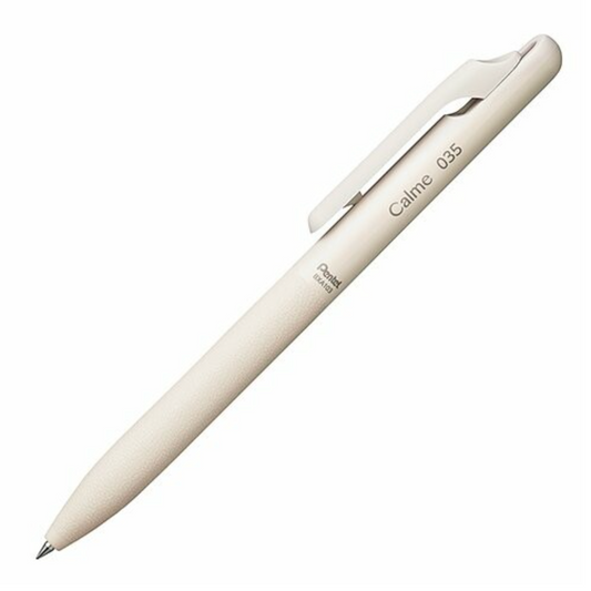 Pentel Calme Ballpoint Pen 0.35mm - Beige Barrel