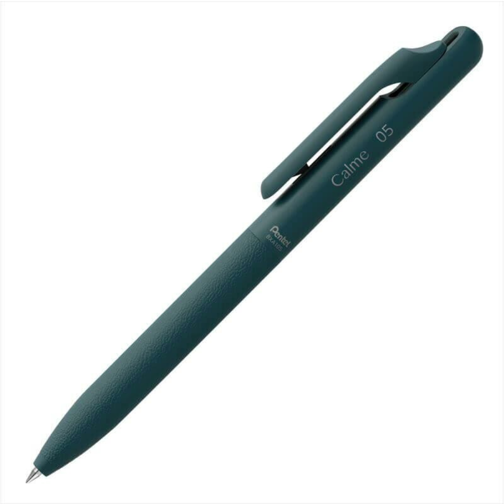 Pentel Calme Ballpoint Pen 0.5mm - Turquoise Blue Barrel