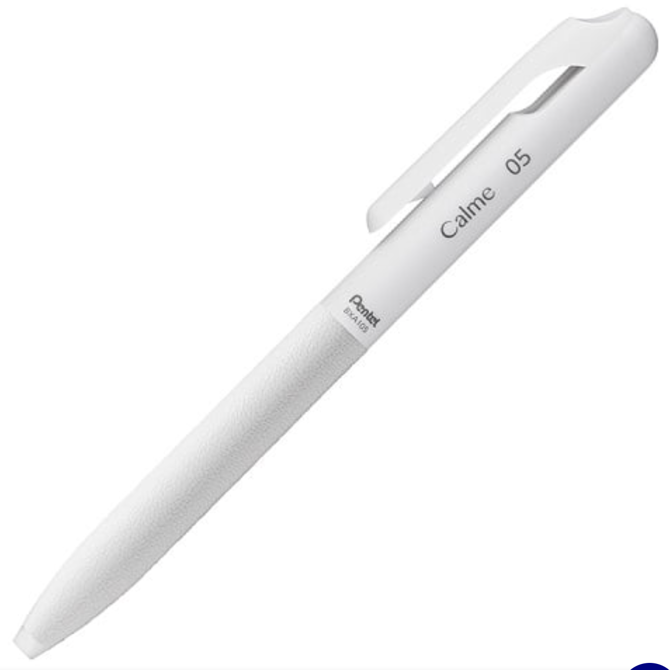 Pentel Calme Ballpoint Pen 0.5mm - Grayish White Barrel