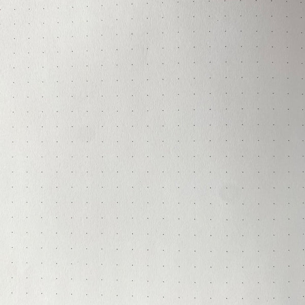 A zoomed in view of the dotted grid design inside the notebook.