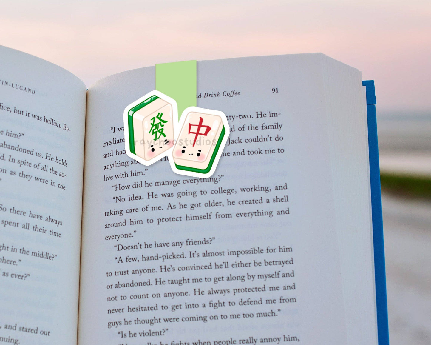 Mahjong Magnetic Bookmark