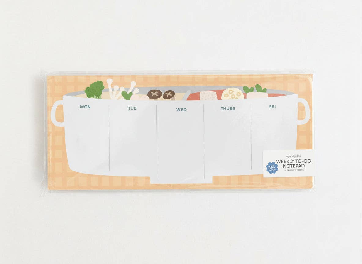 Hot Pot Weekly Planner Notepad