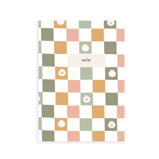 Bao Dumpling Fall Pocket Grid Notebook