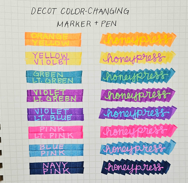 DECOT Color Changing Marker - Violet/Light Green