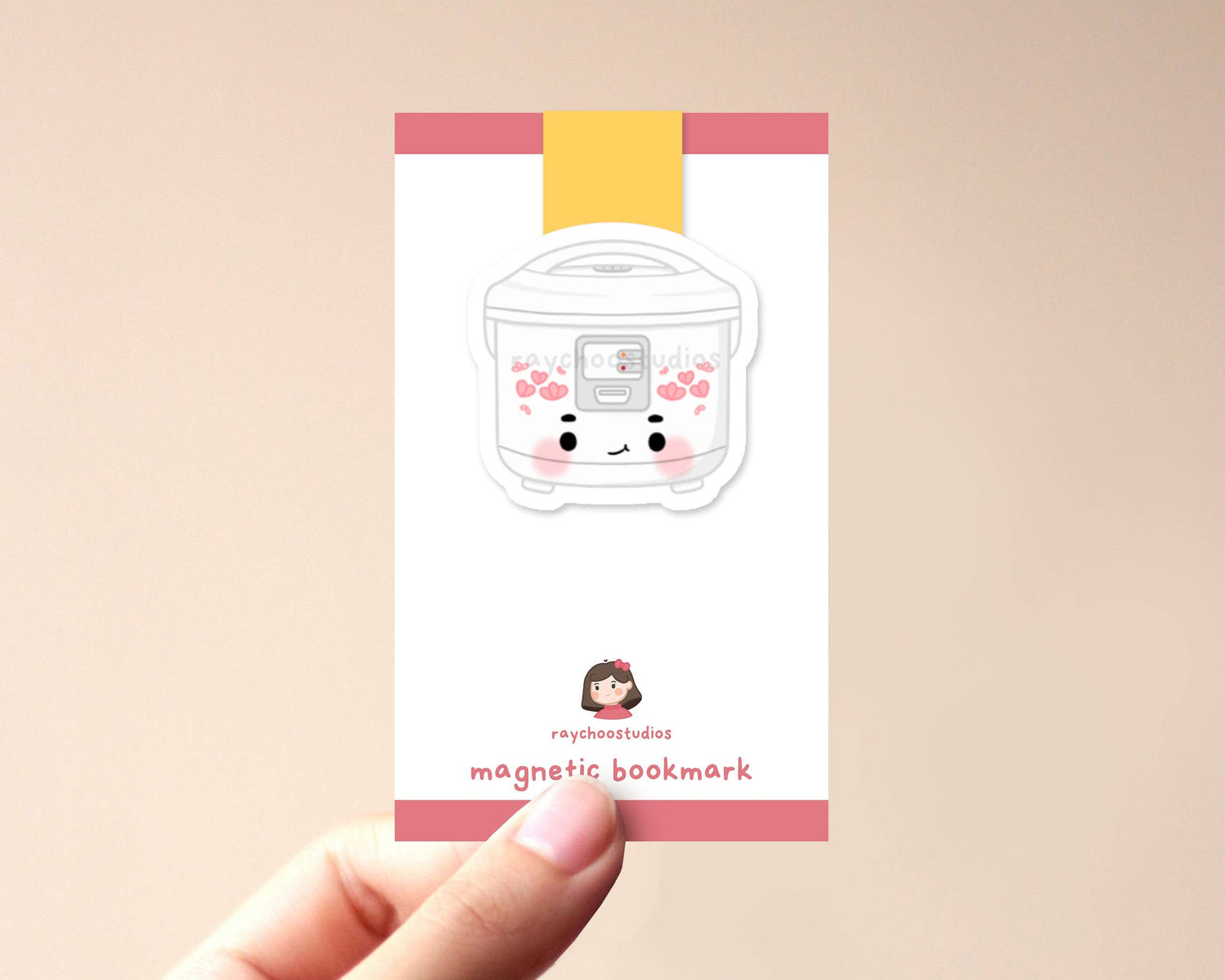 Sakura Rice Cooker Magnetic Bookmark