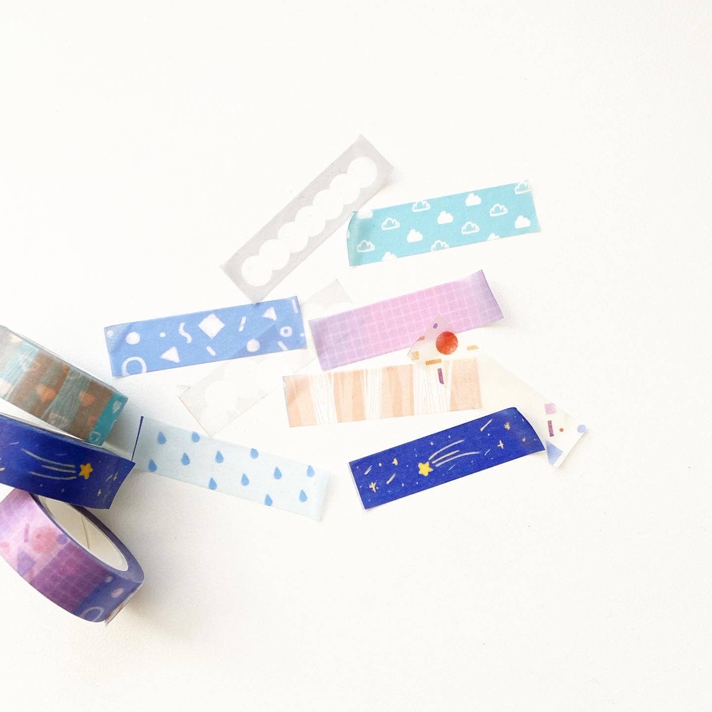 15mm Pattern Washi Tape - Cloud and Nature