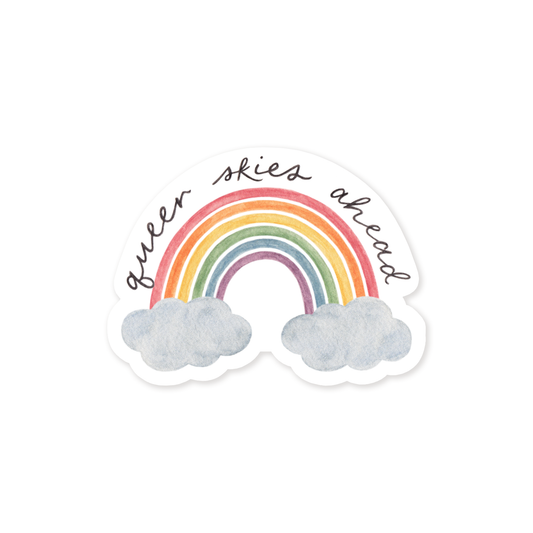 Queer Skies Rainbow — LGBTQ+ Pride Sticker