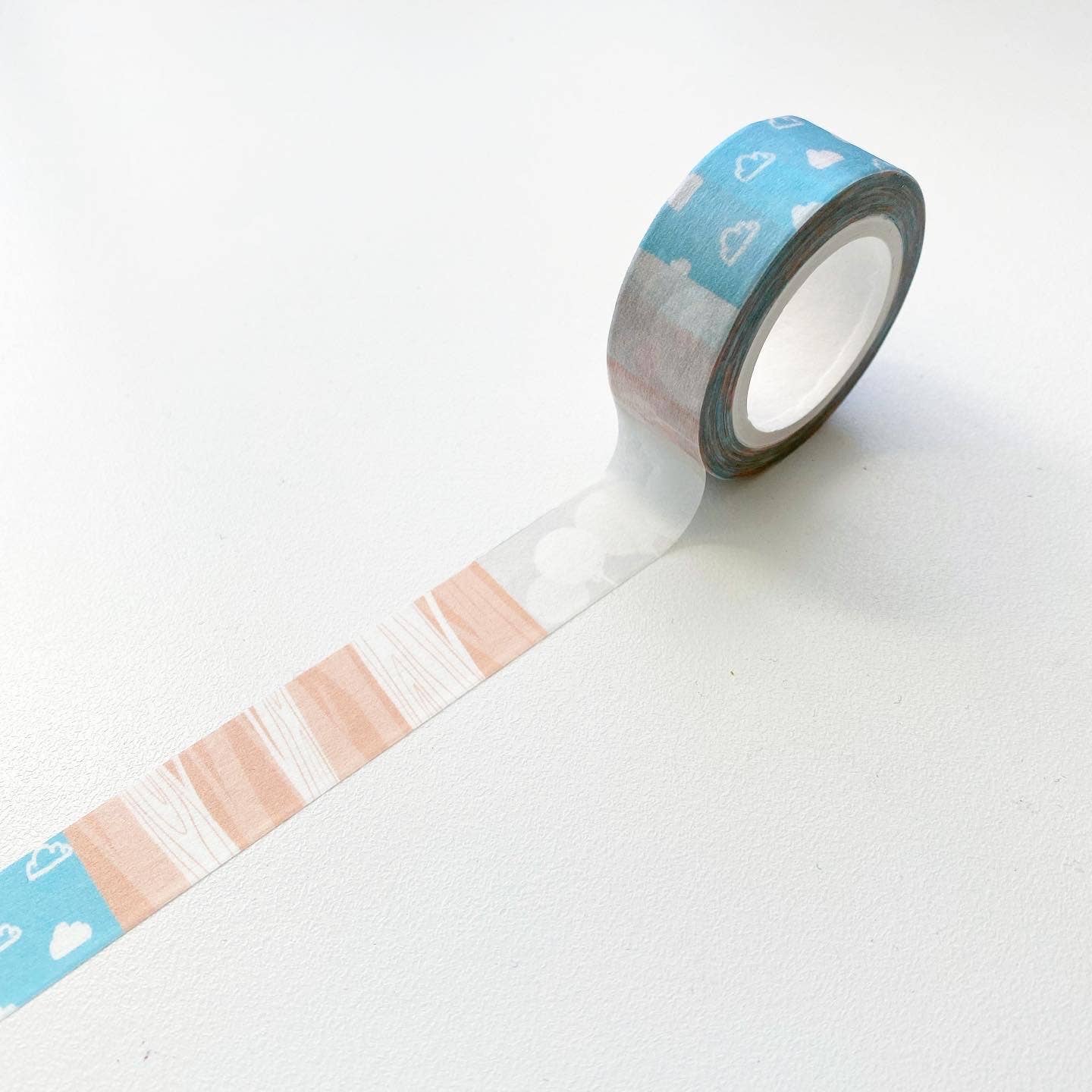 15mm Pattern Washi Tape - Cloud and Nature