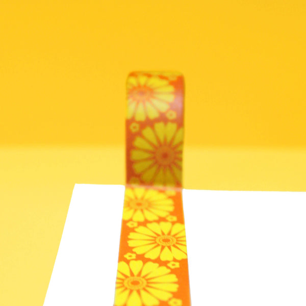 Daisy Orange & Yellow Washi Tape