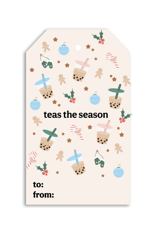 Teas the Season Holiday Gift Tags