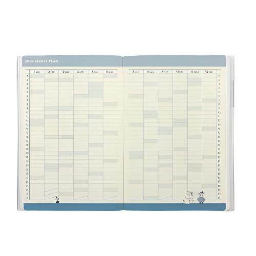 2025 Moomin Monthly A5 Planner